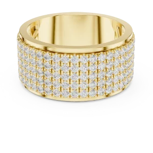 Infinite Pavé Multi-Row Round Brilliant Eternity Band - Image 2