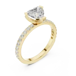 Ethereal Heart Pavilion Accent Ring