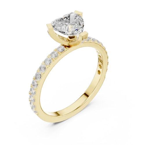 Ethereal Heart Pavilion Accent Ring