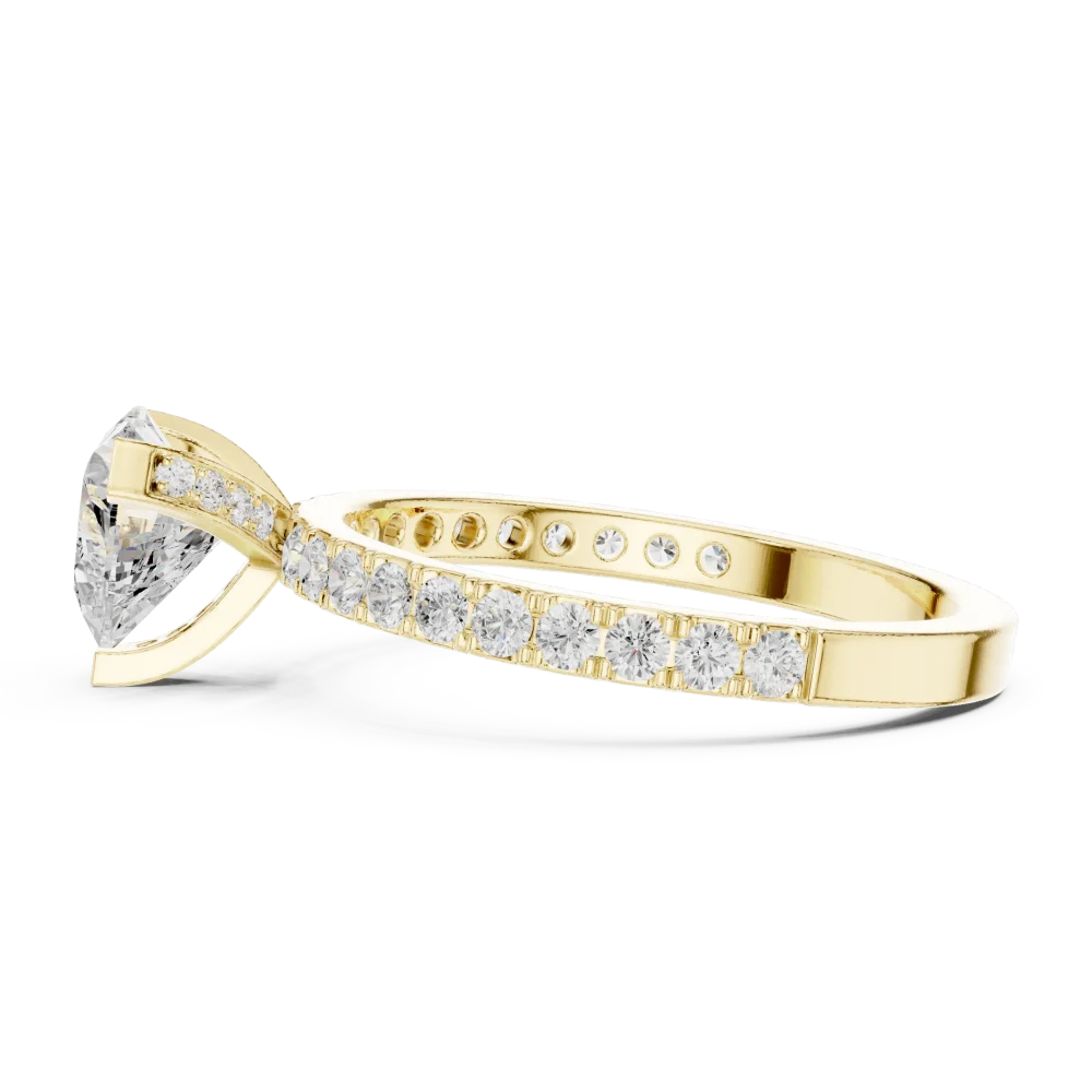 Ethereal Heart Pavilion Accent Ring - Image 4