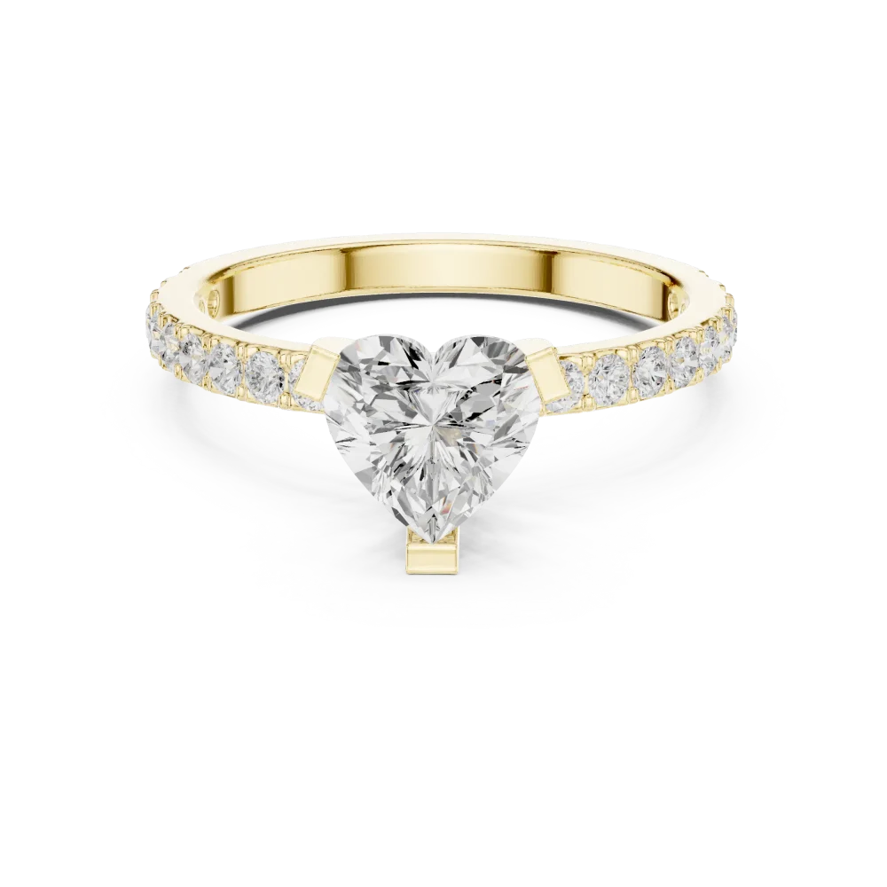 Ethereal Heart Pavilion Accent Ring - Image 2