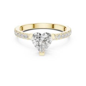 Ethereal Heart Pavilion Accent Ring - Image 2