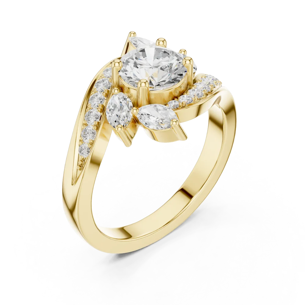 Experience the brilliance of this radiant Solitaire ring featuring a central DIAMEUR lab-grown diamond. Elevate your collection with this timeless icon.