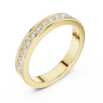 Linear Brilliant Pavé Channel Set Band