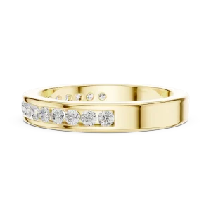 Linear Brilliant Pavé Channel Set Band - Image 4