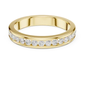 Linear Brilliant Pavé Channel Set Band - Image 2