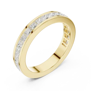 Linear Essence Round Brilliant Channel-Set Band