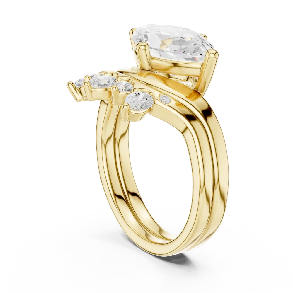 Ethereal Marquise Solitaire Statement Ring - Image 3