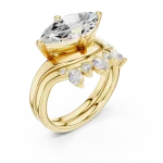 Ethereal Marquise Solitaire Statement Ring