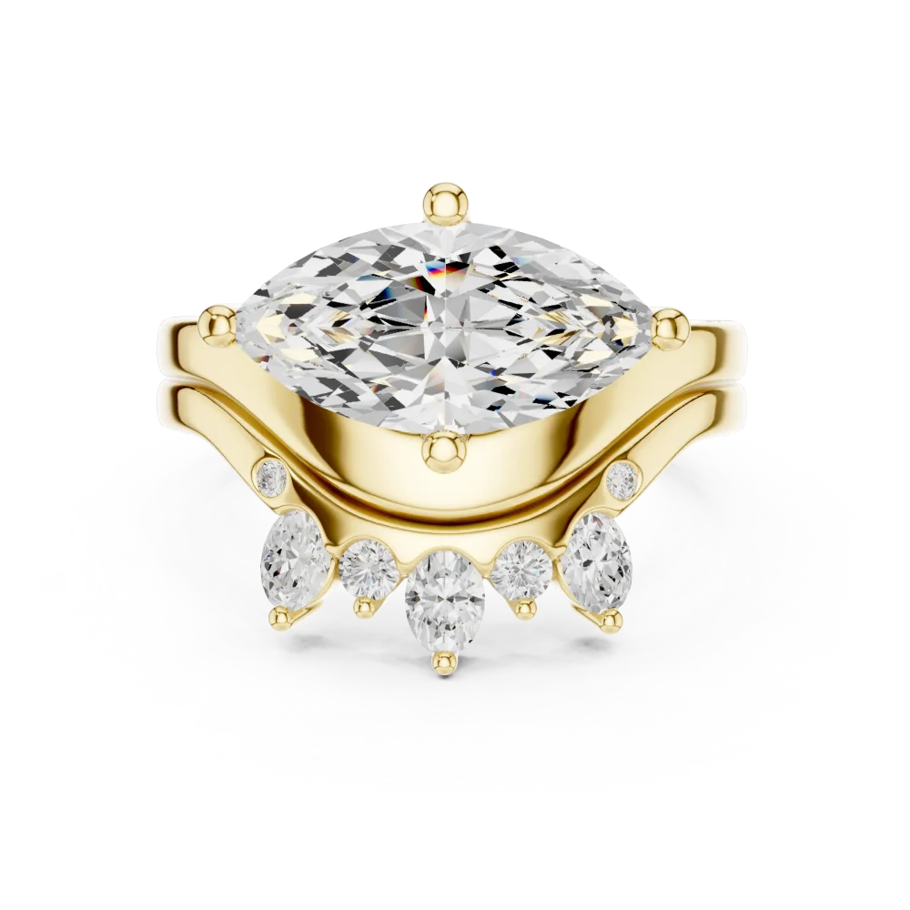 Ethereal Marquise Solitaire Statement Ring - Image 2