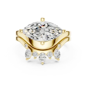 Ethereal Marquise Solitaire Statement Ring - Image 2