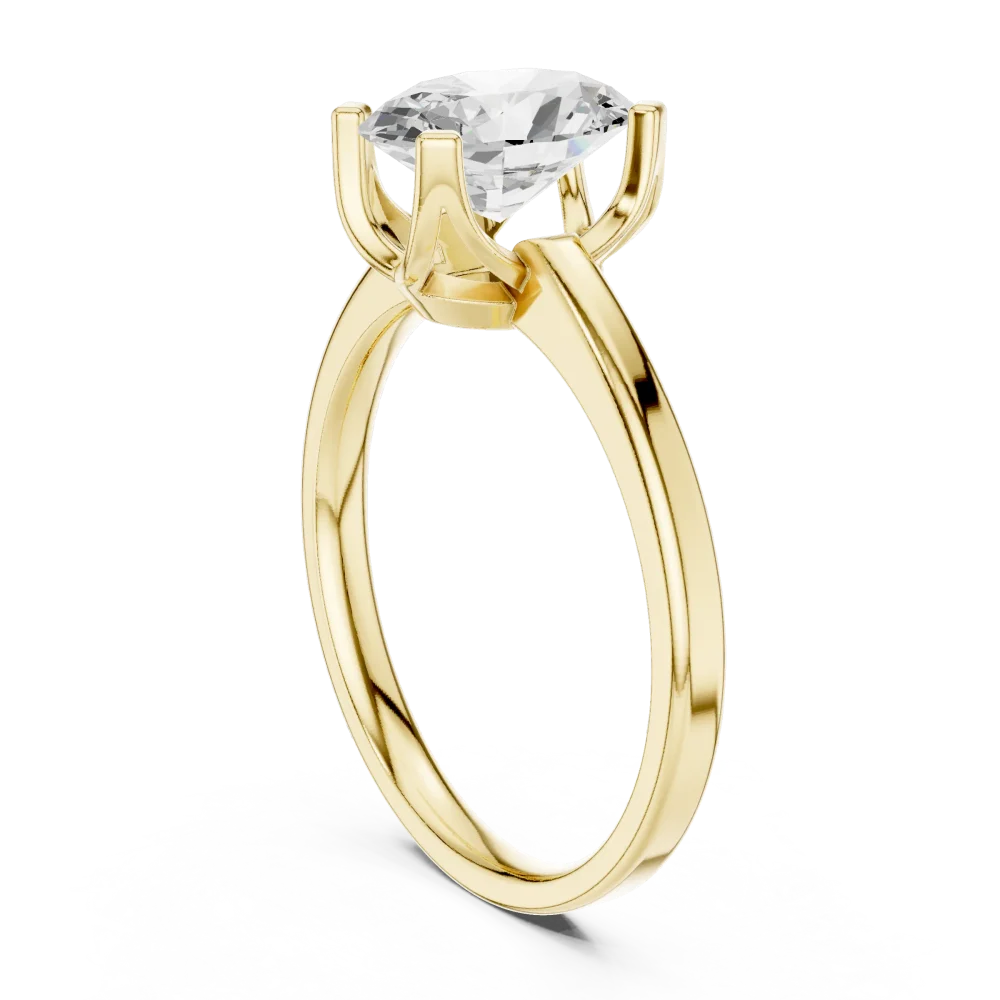 Essence Oval Cut Solitaire Ring - Image 3