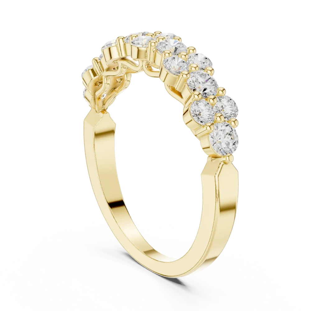 Luminary Round Brilliant Pavé-Set Eternity Band - Image 3