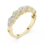 Luminary Round Brilliant Pavé-Set Eternity Band