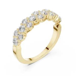 Luminary Round Brilliant Pavé-Set Eternity Band