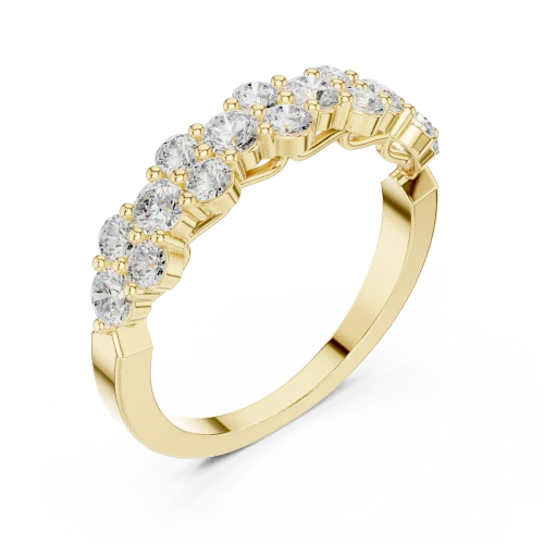 Luminary Round Brilliant Pavé-Set Eternity Band