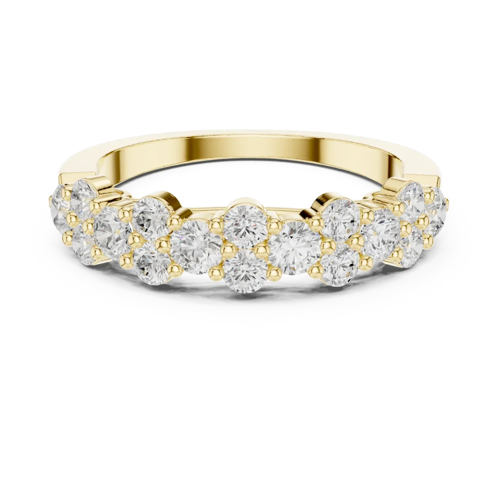 Luminary Round Brilliant Pavé-Set Eternity Band - Image 2