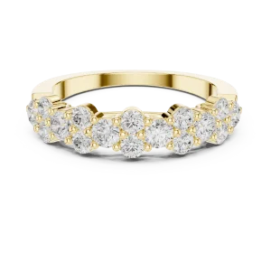 Luminary Round Brilliant Pavé-Set Eternity Band - Image 2