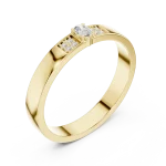 Essence Oval and Round Pavé-Set Contemporary Band