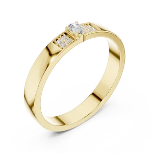 Essence Oval and Round Pavé-Set Contemporary Band