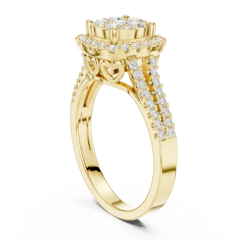 Luminary Round Brilliant Cluster Statement Ring - Image 3