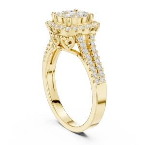 Luminary Round Brilliant Cluster Statement Ring - Image 3