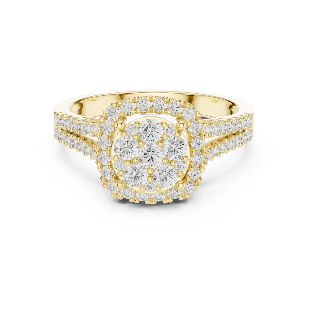 Luminary Round Brilliant Cluster Statement Ring - Image 2