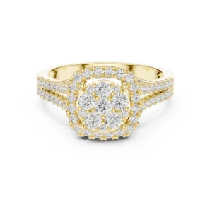 Luminary Round Brilliant Cluster Statement Ring - Image 2