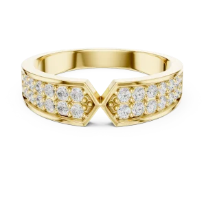 Symmetry Round Brilliant Pavé-Set Band - Image 2