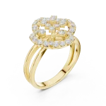 Luminous Geometric Cluster Lab Grown Diamond Statement Ring