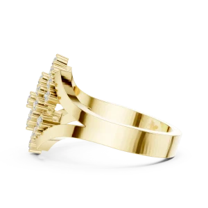 Geometric Brilliance Cluster Statement Ring - Image 4