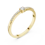 Essence Round Brilliant Pavé-Set Linear Band