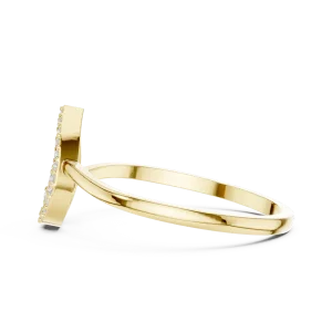 Essence Teardrop Pavé Accent Ring - Image 4