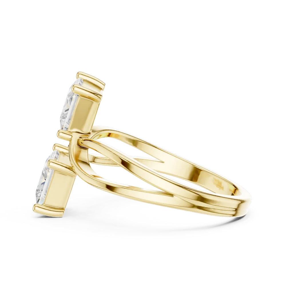 Symmetry Princess Cut Architectural Solitaire Ring - Image 4