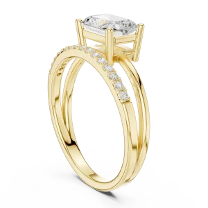 Radiant Ethereal Radiant Cut Solitaire Engagement Ring - Image 3