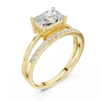 Radiant Ethereal Radiant Cut Solitaire Engagement Ring