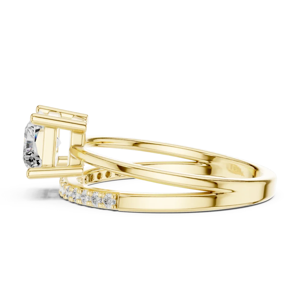 Radiant Ethereal Radiant Cut Solitaire Engagement Ring - Image 4