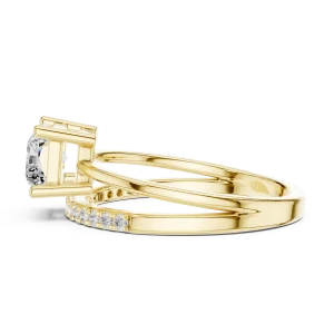 Radiant Ethereal Radiant Cut Solitaire Engagement Ring - Image 4