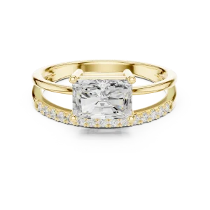 Radiant Ethereal Radiant Cut Solitaire Engagement Ring - Image 2