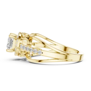 Luminary Princess Cut Split Shank Solitaire Ring - Image 4