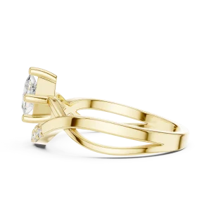 Luminary Princess Cut Architectural Accent Ring - Image 4