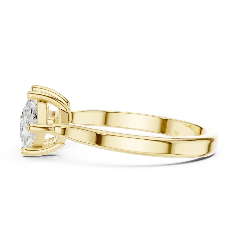 Symmetry Princess Cut Dual-Stone Contemporary Ring - Image 4