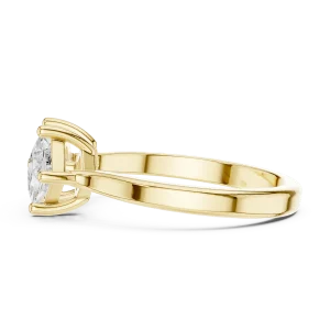Symmetry Princess Cut Dual-Stone Contemporary Ring - Image 4