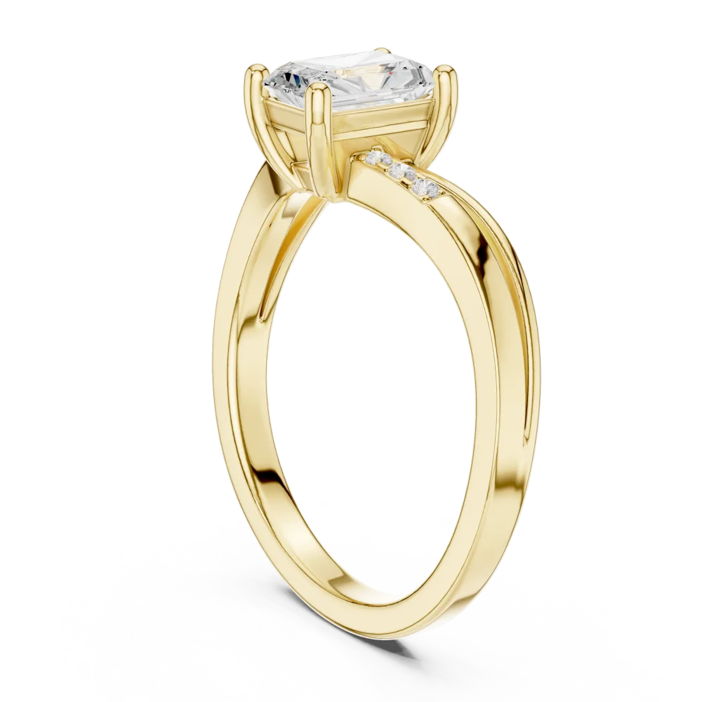 Luminary Radiant Cut Architectural Solitaire Engagement Ring - Image 3