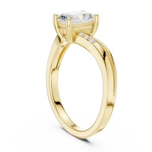 Luminary Radiant Cut Architectural Solitaire Engagement Ring - Image 3