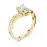Luminary Radiant Cut Architectural Solitaire Engagement Ring