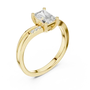 Luminary Radiant Cut Architectural Solitaire Engagement Ring
