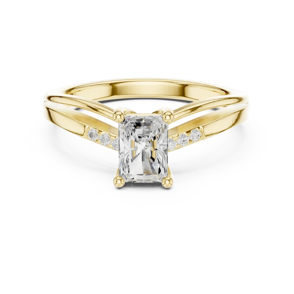 Luminary Radiant Cut Architectural Solitaire Engagement Ring - Image 2