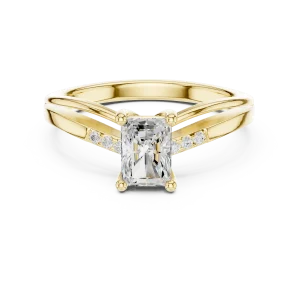 Luminary Radiant Cut Architectural Solitaire Engagement Ring - Image 2