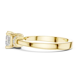 Architectural Princess Cut Solitaire Engagement Ring - Image 4
